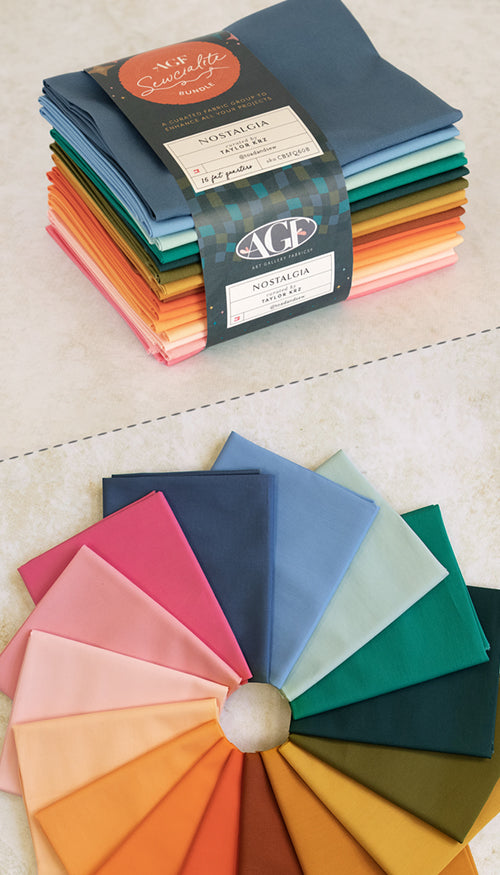 Nostalgia - AGF Sewcialite Bundle - Curated by Taylor Krz @toadandsew - Art Gallery Fabrics