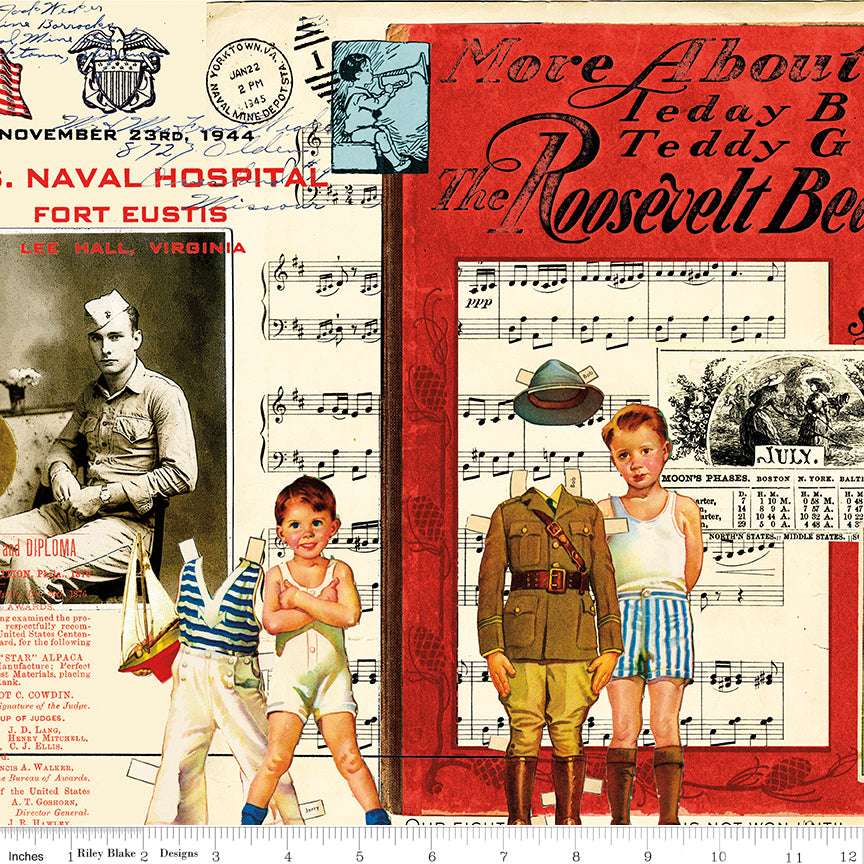 Collage Multi - Sew America by J. Wecker Frisch - Half Yard Fabric