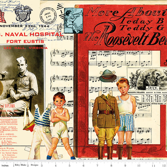 Collage Multi - Sew America by J. Wecker Frisch - Half Yard Fabric