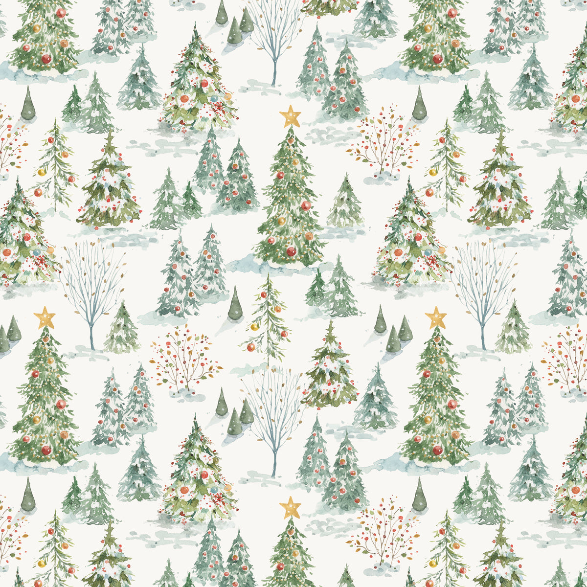 Santa's Fair - Forest in Cloud - Lisa Audit - CD19201-CLOUD - Half Yard (Preorder)