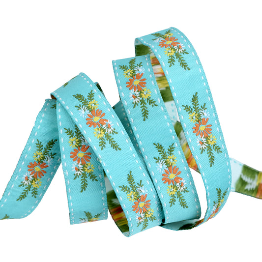 Paper Hamlet - Floral Trim 5/8" - by Cathe Holden - One Yard