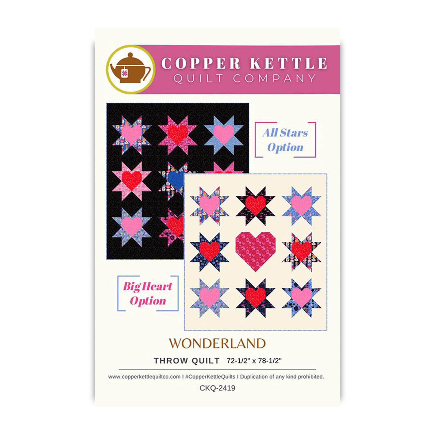 Wonderland Quilt Pattern - Sarah Sumbera - CKQ 2419 - Printed Pattern