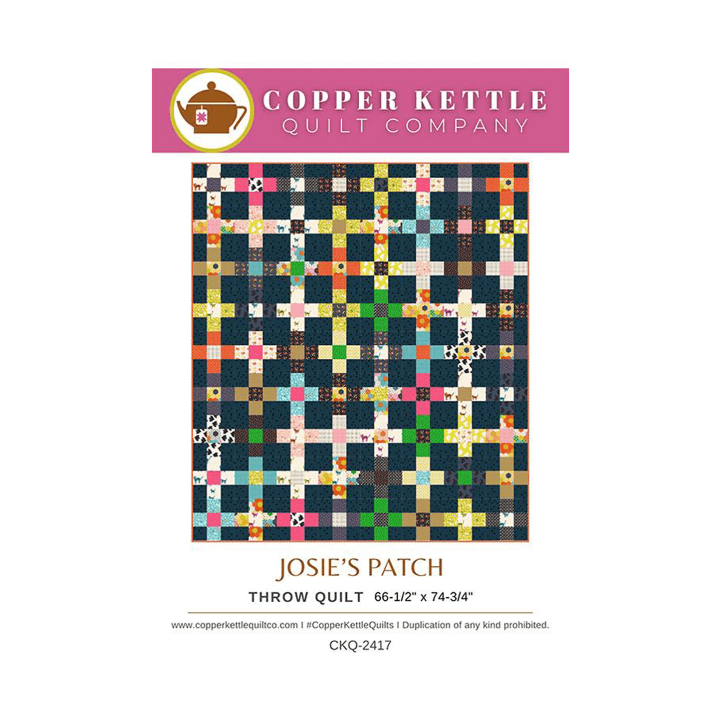 Josie's Patch Quilt Pattern - Sarah Sumbera - CKQ 2417 - Printed Pattern (Preorder)