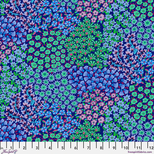 Persian Garden in Blue - Kaffe Fassett Cotton Lawn Collection