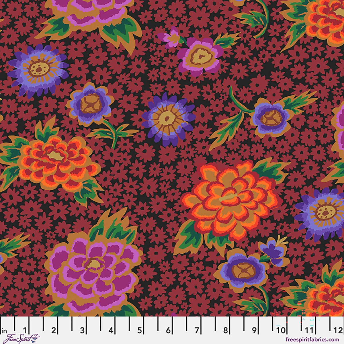 Charlotte in Dark - Kaffe Fassett Cotton Lawn Collection