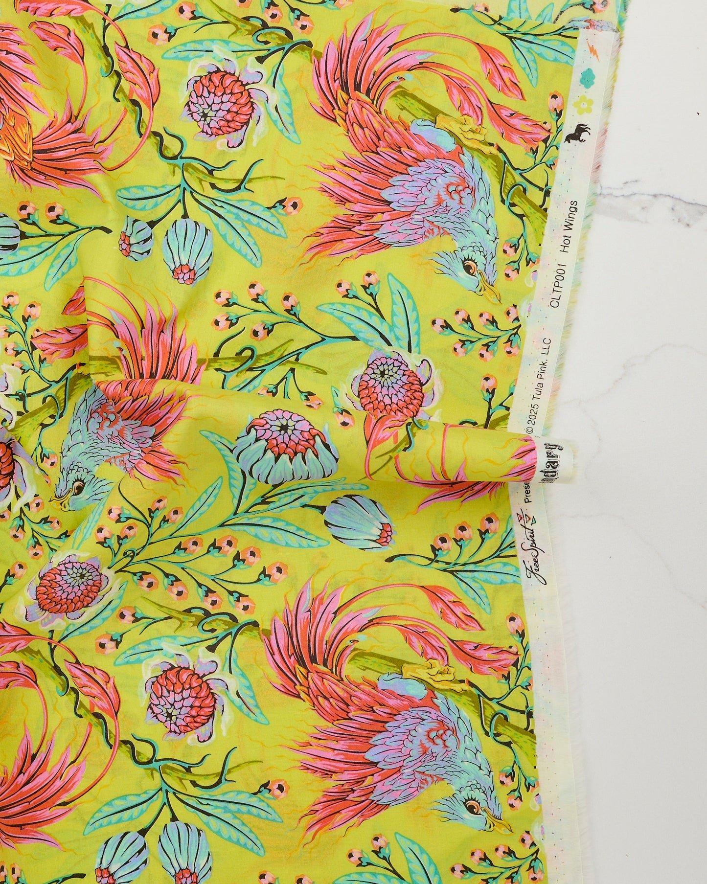 Hot Wings in Apple COTTON LAWN - Legendary by Tula Pink - Half Yard (Preorder)