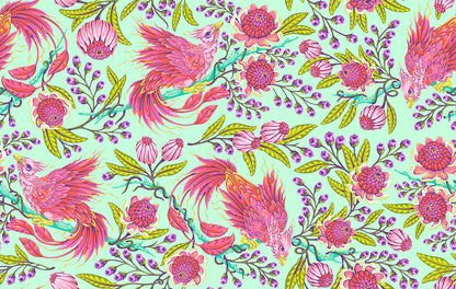 Hot Wings in Stardust cotton lawn fabric, part of the Legendary fabric collection by Tula Pink (SKU: CLTP001.STARDUST)