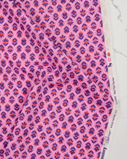Beg Your Garden in Sugar Plum COTTON LAWN - Legendary by Tula Pink - Half Yard (Preorder)