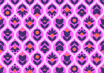 Beg Your Garden in Sugar Plum cotton lawn fabric, part of the Legendary fabric collection by Tula Pink (SKU: CLTP002.SUGARPLUM)