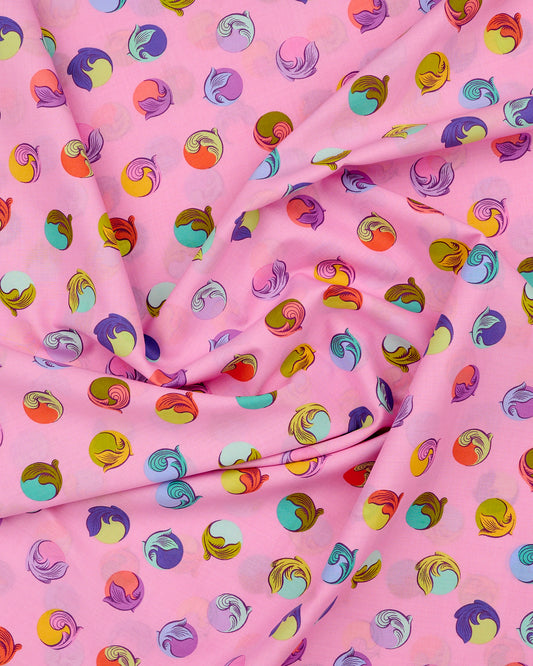 Gumdrop in Wild Orchid COTTON LAWN - Legendary by Tula Pink - Half Yard (Preorder)