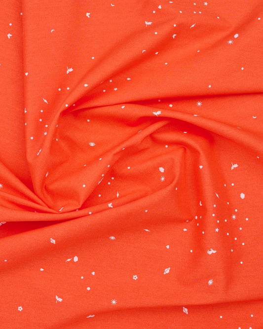 Charmed in Coral Crush COTTON LAWN - Legendary by Tula Pink - Half Yard (Preorder)