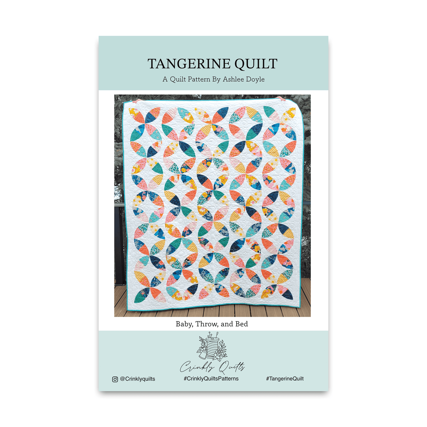 PREORDER - Tangerine Quilt Pattern - Ashlee Doyle - CQ 020 - Printed Pattern