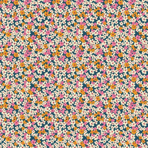 Retro Prairie Mirage quilting fabric, part of The Cur8tor Bohemia fabric collection by AGF Studio (SKI: CUR8BH103)