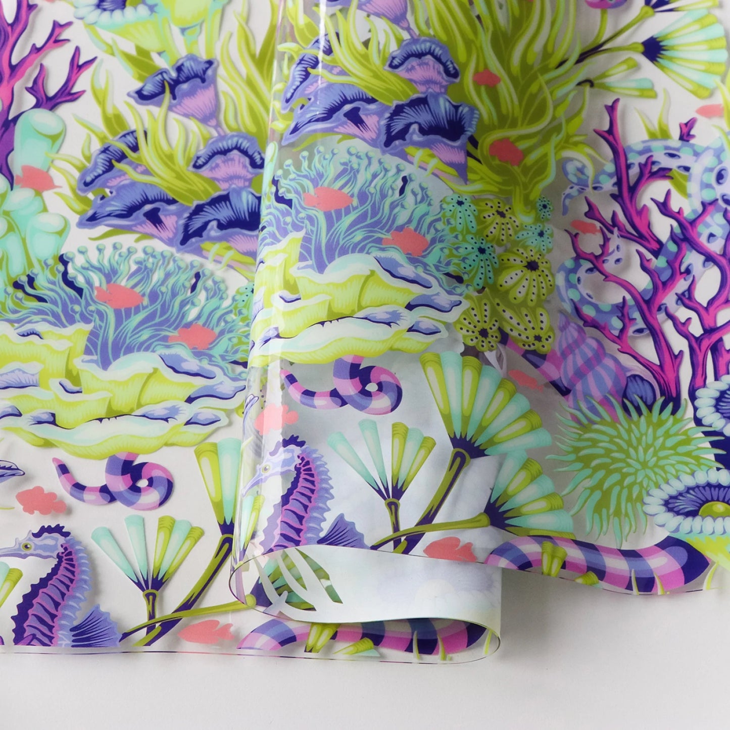 Reef What You Sew Vinyl - Floral Reef by Tula Pink - 18" x 25" (Preorder)