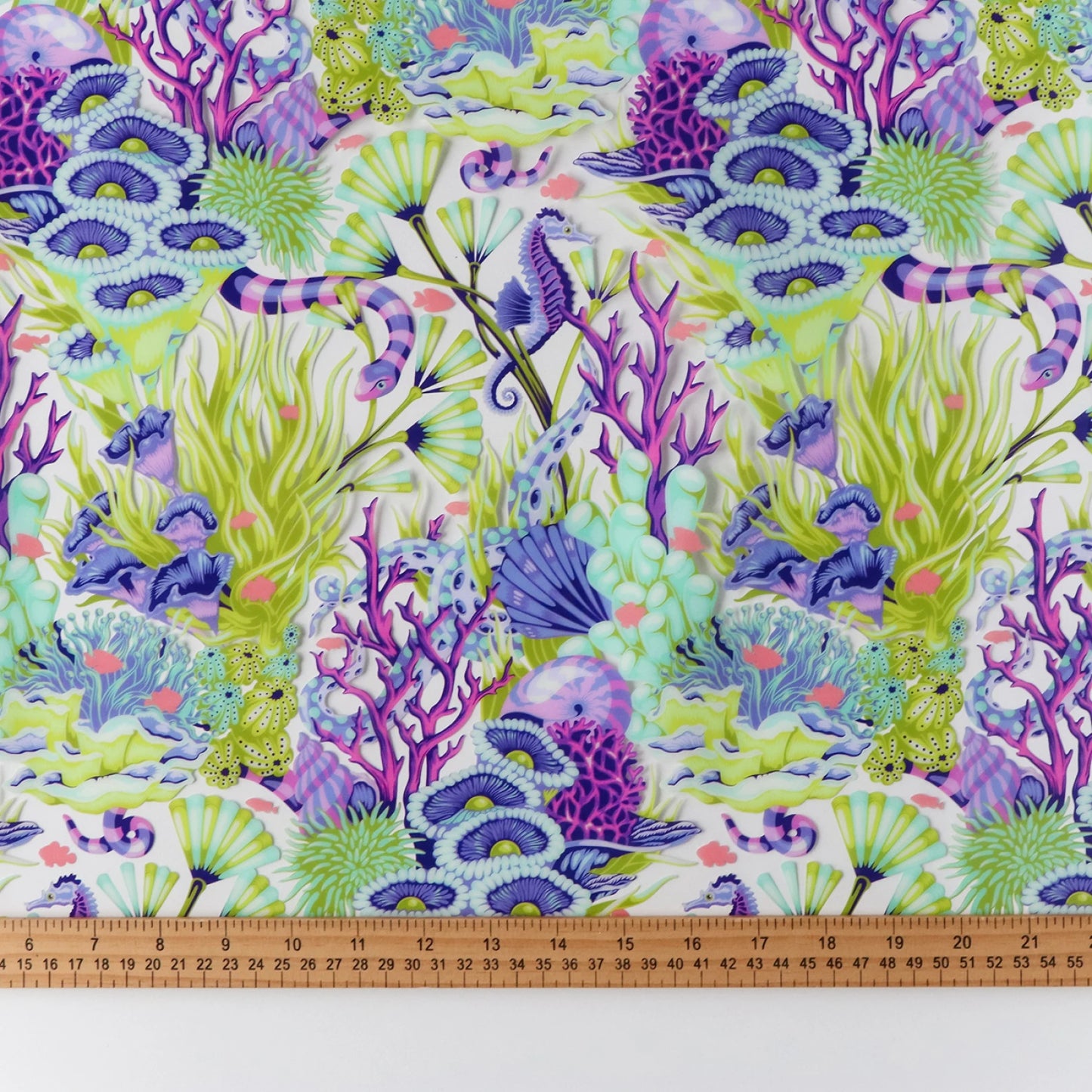 Reef What You Sew Vinyl - Floral Reef by Tula Pink - 18" x 25" (Preorder)