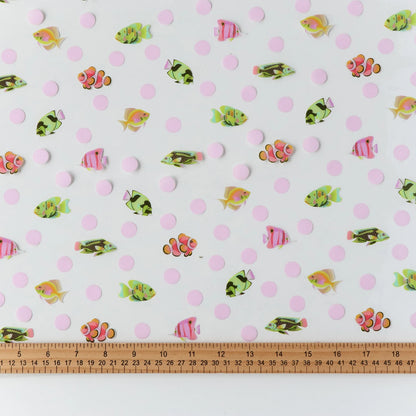 School Crossing Vinyl - Floral Reef by Tula Pink - 18" x 25" (Preorder)