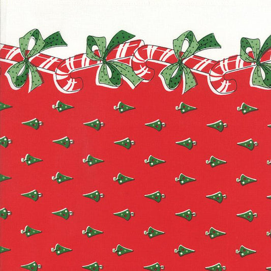 Classic Retro Holiday - Candy Canes Red - 16" Toweling - 920 171 - Half Yard (Preorder)