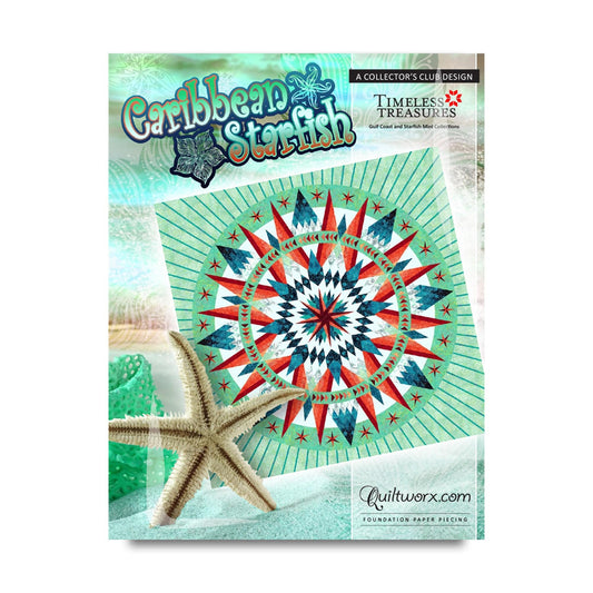 Caribbean Starfish Pattern - Quiltworx - JNQ00222P3 - Printed Pattern
