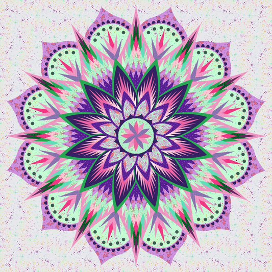 Carnival Flower Quilt Kit - Fabric Only (Preorder)