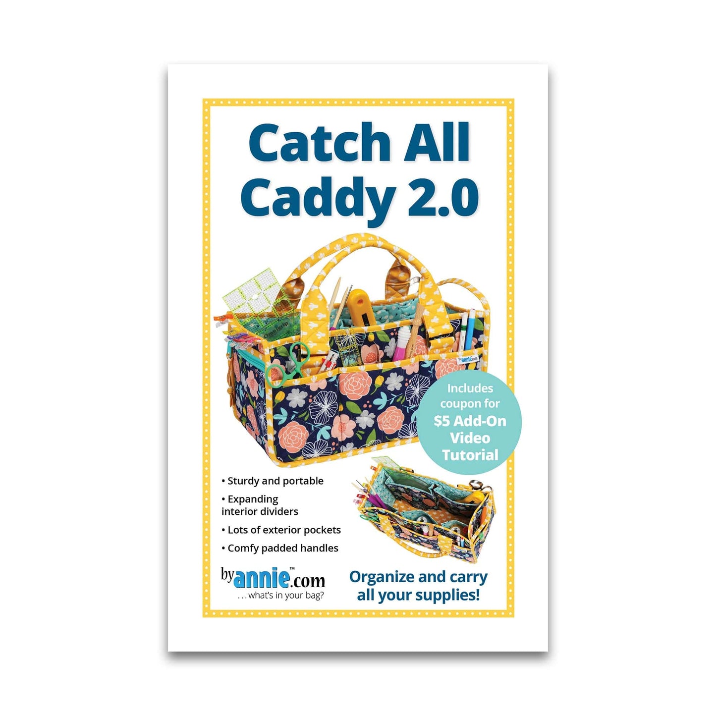 Catch All Caddy 2.0 - Patterns by Annie - Paper Pattern - PBA225-2