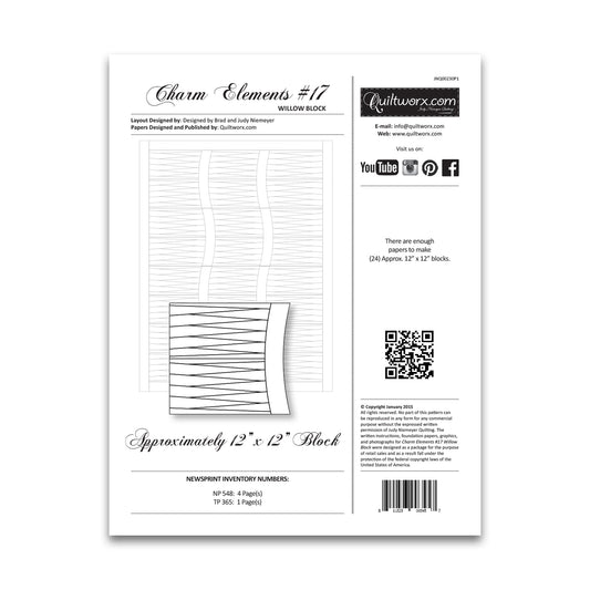 Charm Elements #17 - Willow Block - Quiltworx - JNQ00230P1