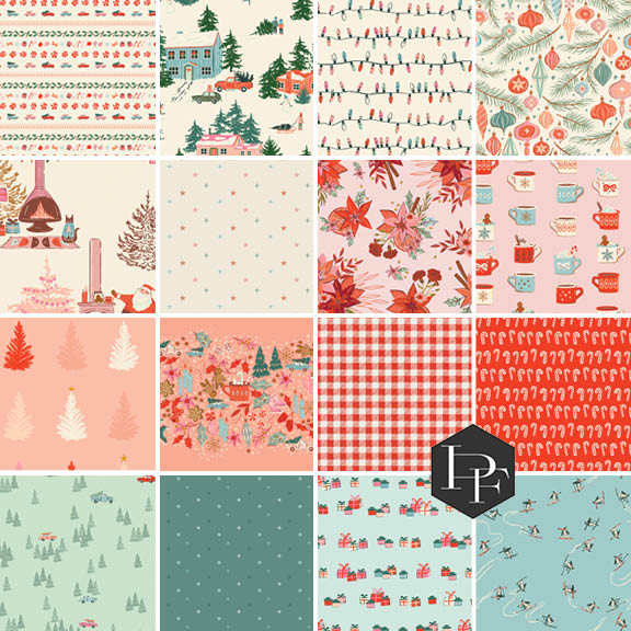 PREORDER - Christmas in the Cabin - Half Yard Bundle of 16 pcs - AGF Studio - FBHYAGF.CHRISTMASCABIN