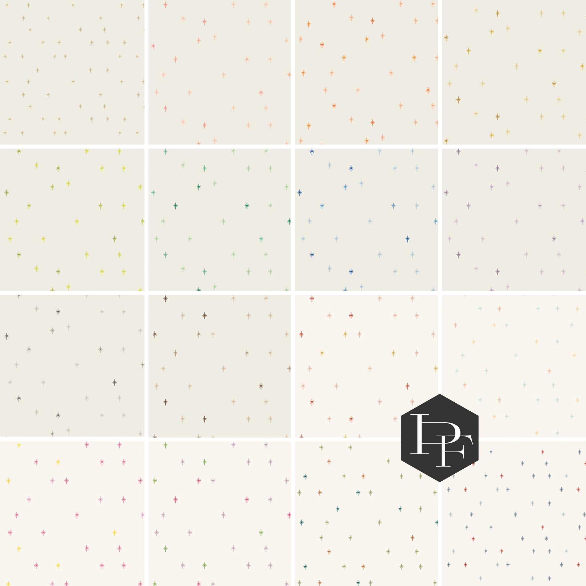 Sparkle Elements - Fat Quarter Bundle of 16 pcs - AGF Studio - FBFQAGF.SPARKELEMENTS