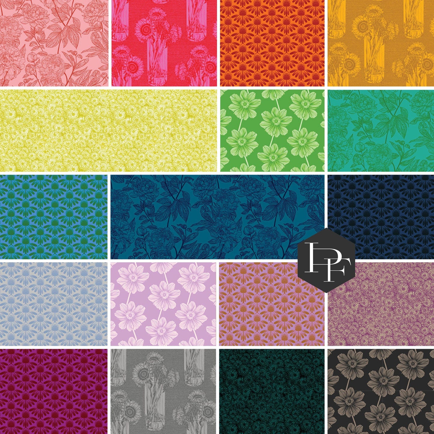 Indelible Half Yard Bundle, 18 Pieces - by Anna Maria Textiles