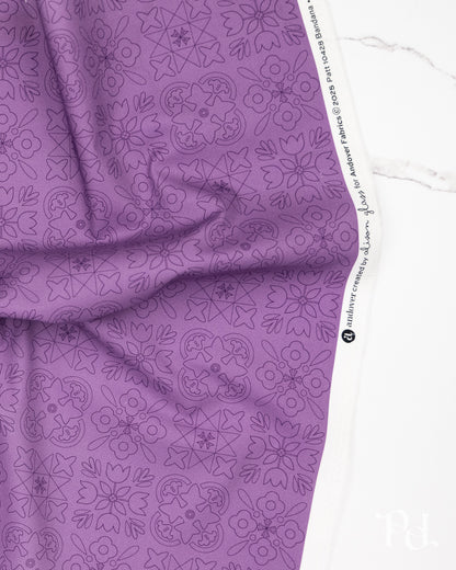 Bandana Muted Amethyst - Color Camp Bloom by Alison Glass - Half Yard Fabric (Preorder)