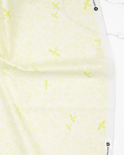 Bee Lightest Grass - Color Camp Grove by Alison Glass - Half Yard Fabric (Preorder)