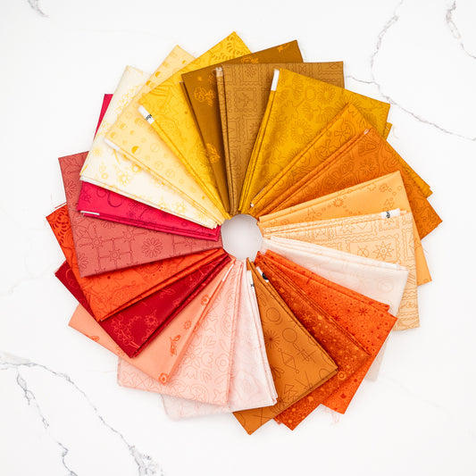 Color Camp Sun Half Yard Bundle by Alison Glass, 21 pieces (Preorder)
