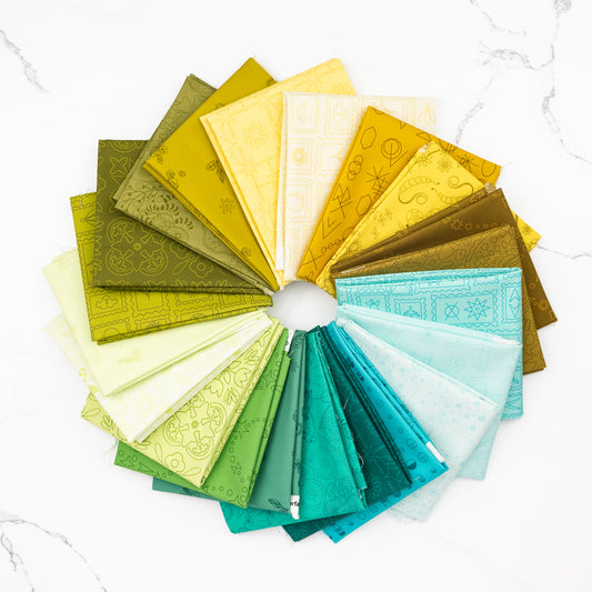 Color Camp Grove Fat Quarter Bundle by Alison Glass, 21 pieces (Preorder)