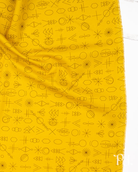 Game Day Gold - Color Camp Grove by Alison Glass - Half Yard Fabric (Preorder)