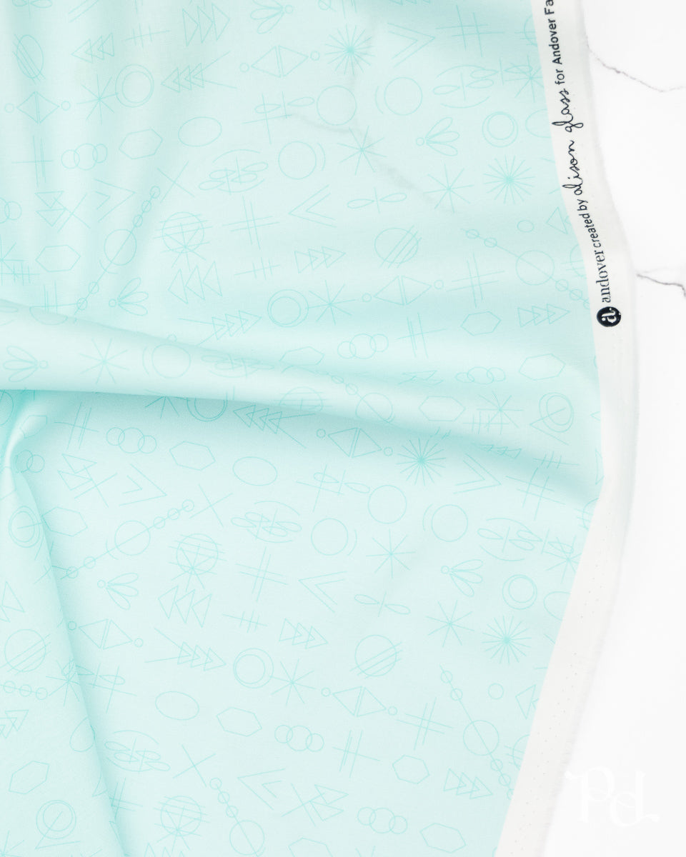 Gameday Lighter Aqua - Color Camp Grove by Alison Glass - Half Yard Fabric (Preorder)