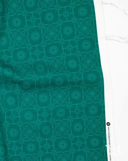 Leatherwork Dark Teal - Color Camp Grove by Alison Glass - Half Yard Fabric (Preorder)
