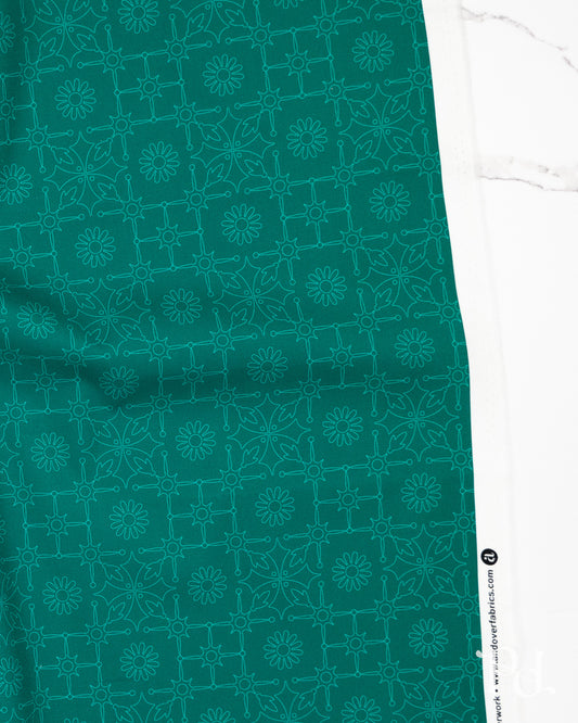 Leatherwork Dark Teal - Color Camp Grove by Alison Glass - Half Yard Fabric (Preorder)