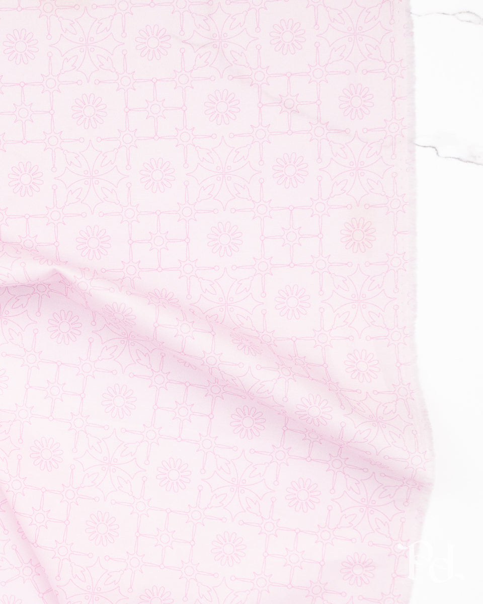 Leatherwork Lightest Cabbage - Color Camp Bloom by Alison Glass - Half Yard Fabric (Preorder)