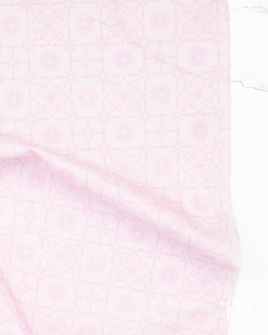 Leatherwork Lightest Cabbage - Color Camp Bloom by Alison Glass - Half Yard Fabric (Preorder)