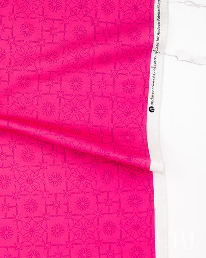 Leatherwork Strawberry - Color Camp Bloom by Alison Glass - Half Yard Fabric (Preorder)