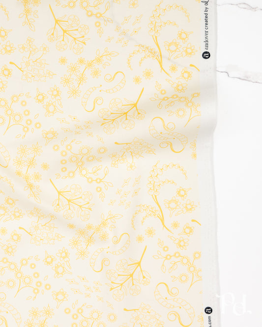 Nestled Lightest Honey - Color Camp Sun by Alison Glass - Half Yard Fabric (Preorder)