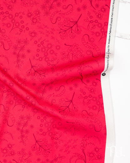 Nestled Ruby - Color Camp Sun by Alison Glass - Half Yard Fabric (Preorder)