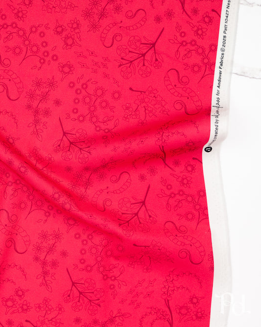 Nestled Ruby - Color Camp Sun by Alison Glass - Half Yard Fabric (Preorder)