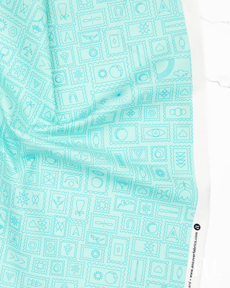 Postcard Light Aqua - Color Camp Grove by Alison Glass - Half Yard Fabric (Preorder)