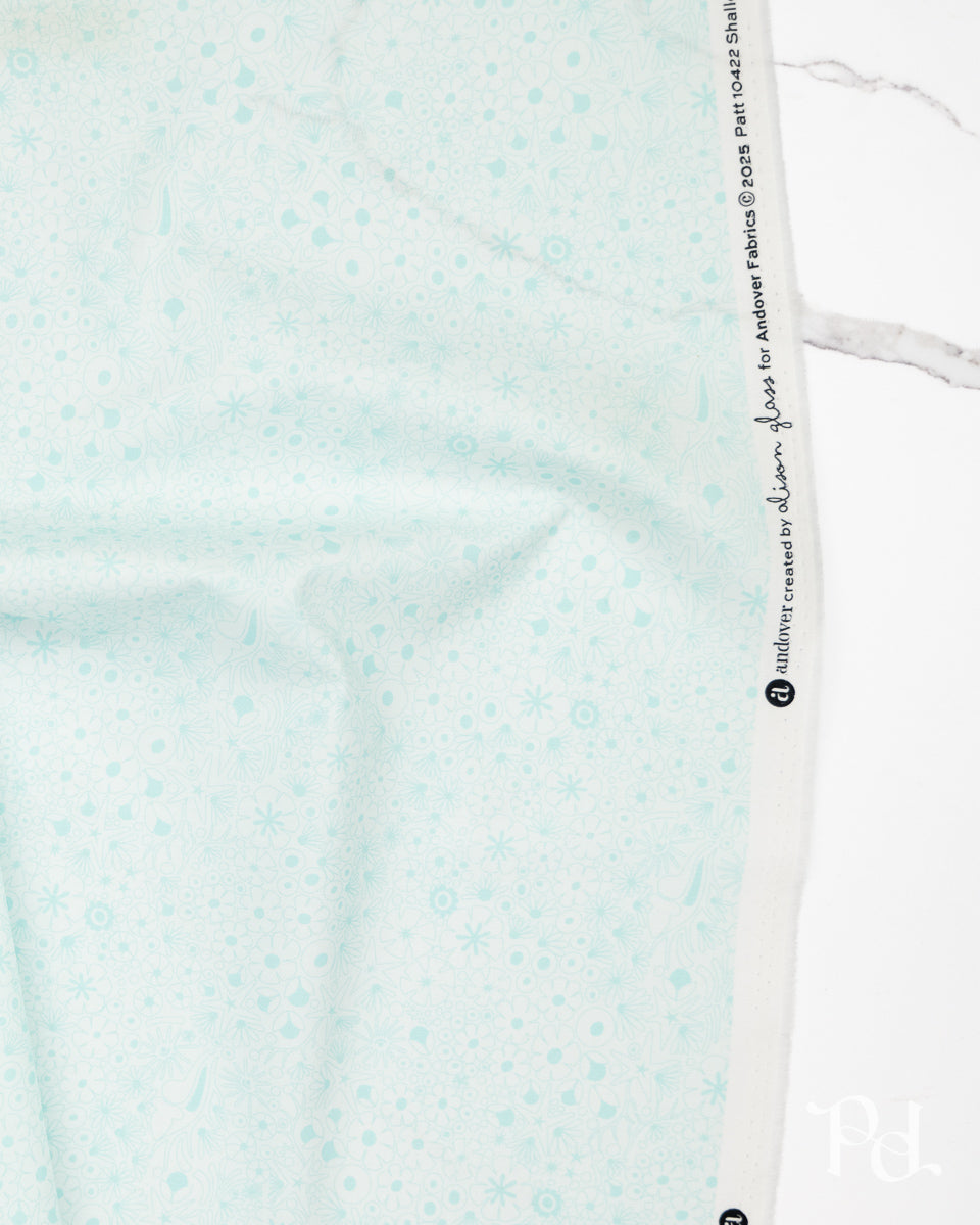 Shallows Lightest Aqua- Color Camp Grove by Alison Glass - Half Yard Fabric (Preorder)