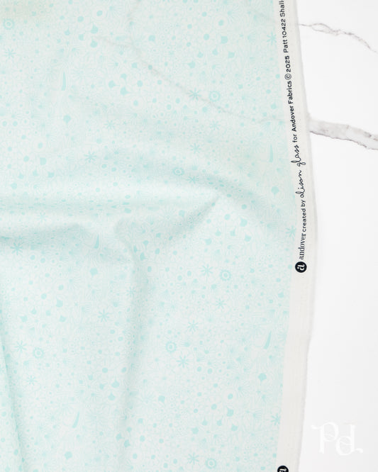Shallows Lightest Aqua- Color Camp Grove by Alison Glass - Half Yard Fabric (Preorder)