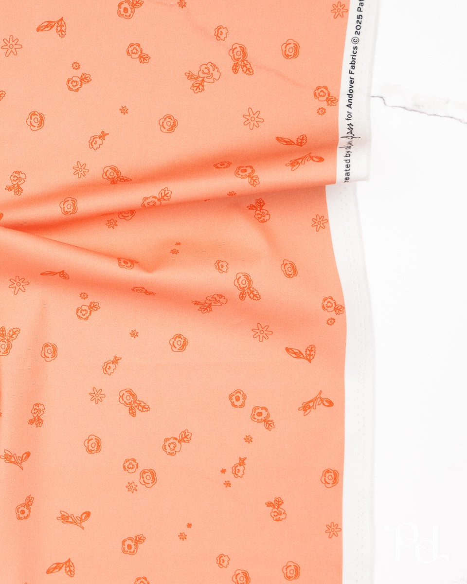 Sprig Light Poppy - Color Camp Sun by Alison Glass - Half Yard Fabric (Preorder)