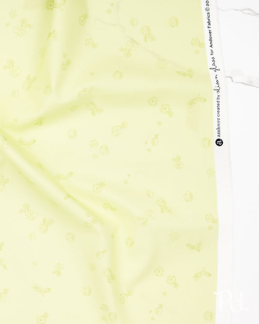 Sprig Lighter Grass - Color Camp Grove by Alison Glass - Half Yard Fabric (Preorder)