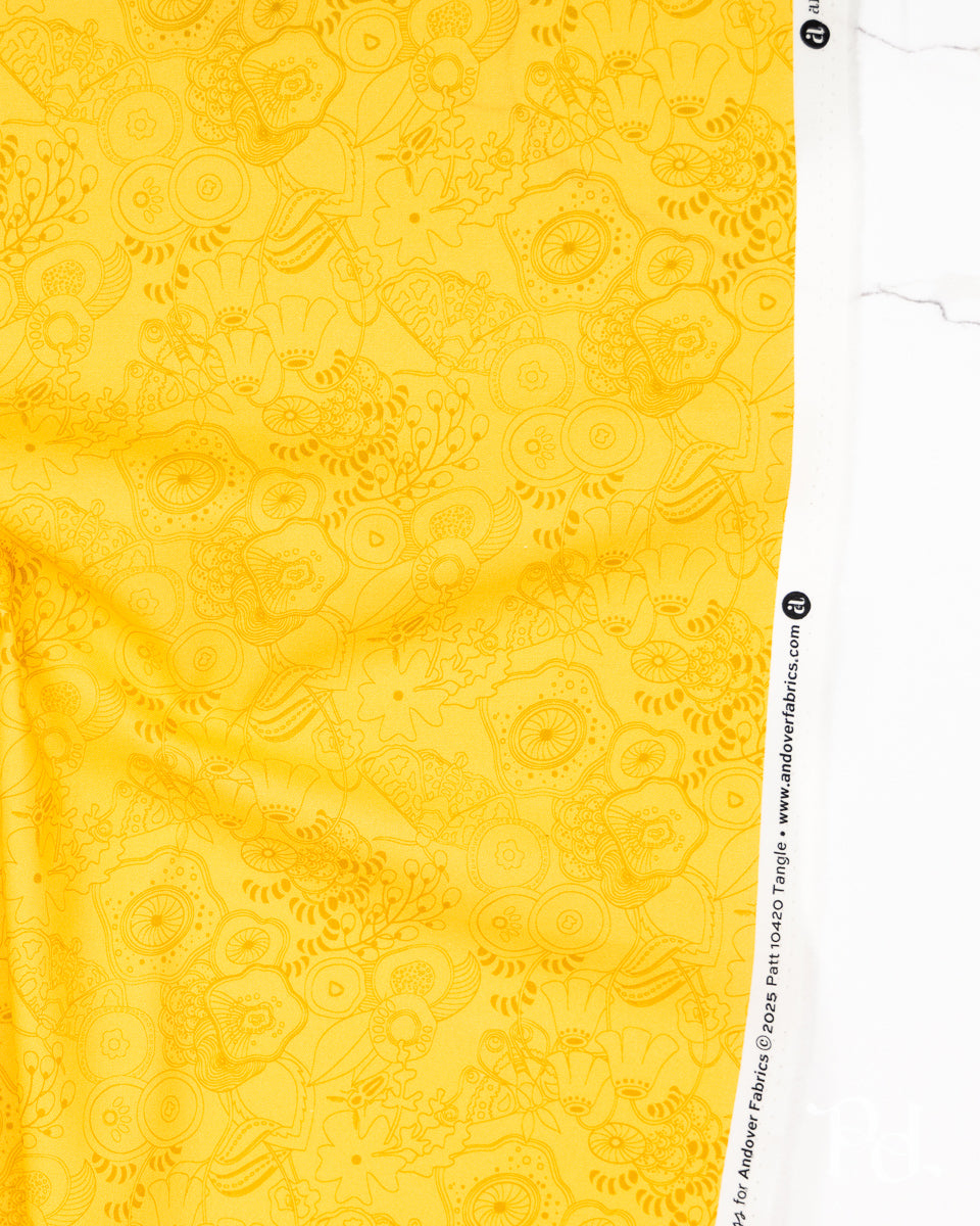 Tangle Light Honey - Color Camp Sun by Alison Glass - Half Yard Fabric (Preorder)