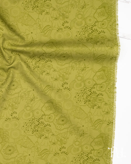 Tangle Muted Toad - Color Camp Grove by Alison Glass - Half Yard Fabric (Preorder)