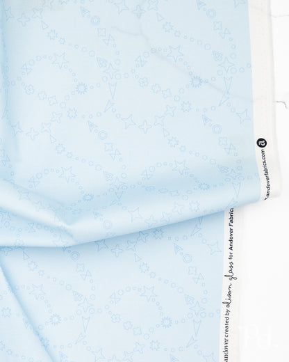 Trail Map Lighter Cobalt - Color Camp Dusk by Alison Glass - Half Yard Fabric (Preorder)